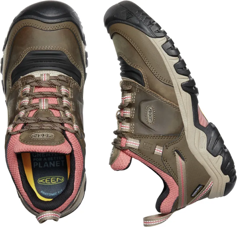 Keen Womens Ridge Flex WP Hiking Shoes Timberwolf-4