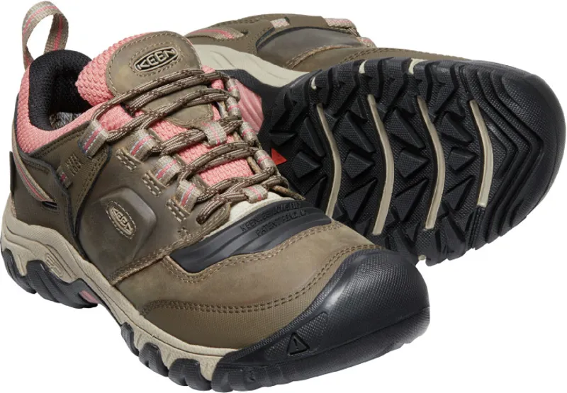 Keen Womens Ridge Flex WP Hiking Shoes Timberwolf-5