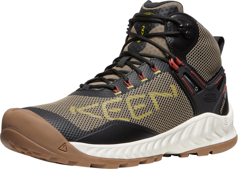 Keen Mens Nxis Evo Mid Waterproof Boots Brindle/ Citronelle-1