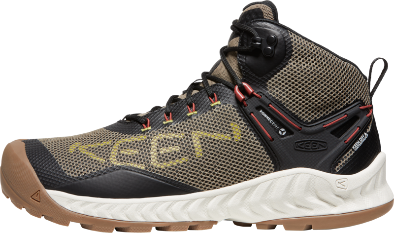 Keen Mens Nxis Evo Mid Waterproof Boots Brindle/ Citronelle-7