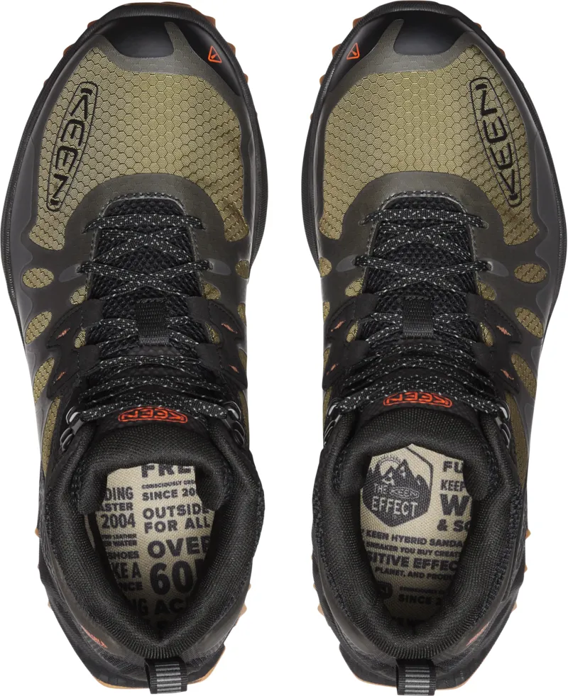 Keen Men's Zionic Waterproof Mid Hiking Boots Dark Olive/Scarlet Ibis-4