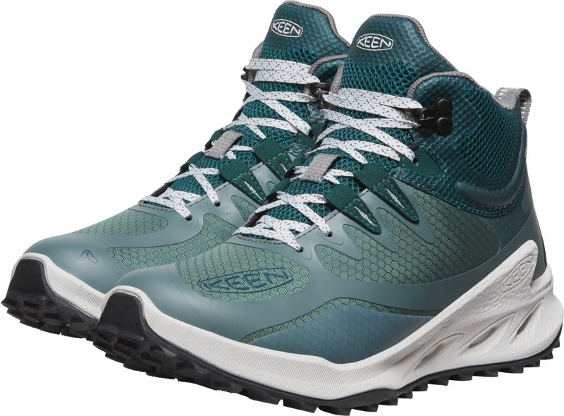 Keen Women's Zionic Waterproof Mid Hiking Boots Dark Forest/Sea Moss-3