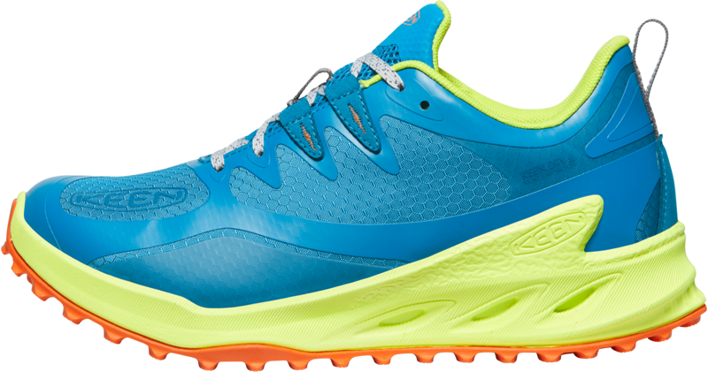 Keen Womens Zionic Waterproof Hiking Shoes Fjord Blue/Evening Primrose-7