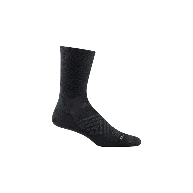 Darn Tough Mens Run Micro Crew Ultra Lightweight Running Socks Black-1