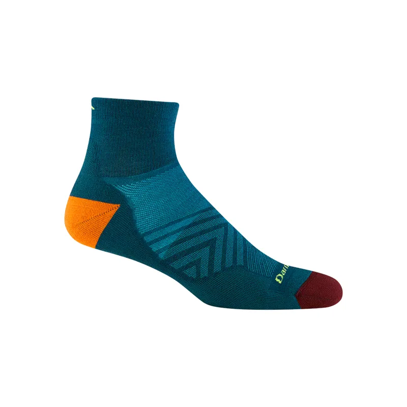 Darn Tough Mens Run 1/4 Ultra-Light Cushion Dark Teal-1