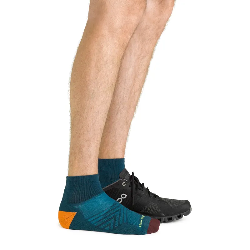 Darn Tough Mens Run 1/4 Ultra-Light Cushion Dark Teal-2