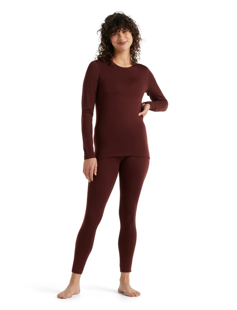 Icebreaker Womens 200 Oasis LS Crewe Espresso-3