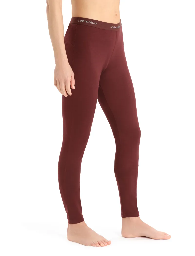 Icebreaker Womens 200 Oasis Leggings Espresso-1