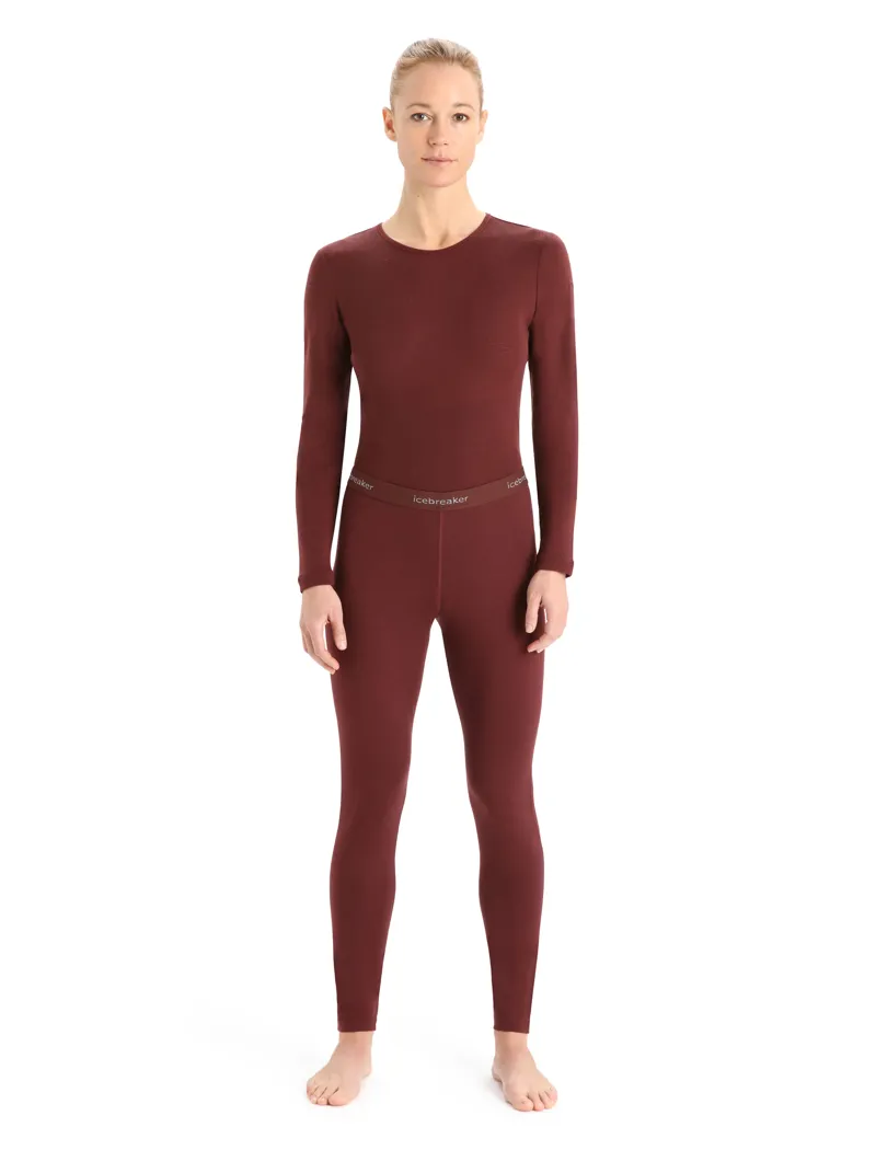 Icebreaker Womens 200 Oasis Leggings Espresso-3