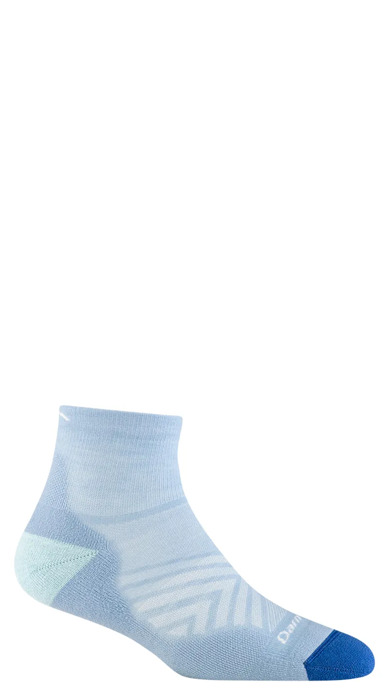 Darn Tough Womens Run 1/4 Ultra-Light Cushion Sky-1