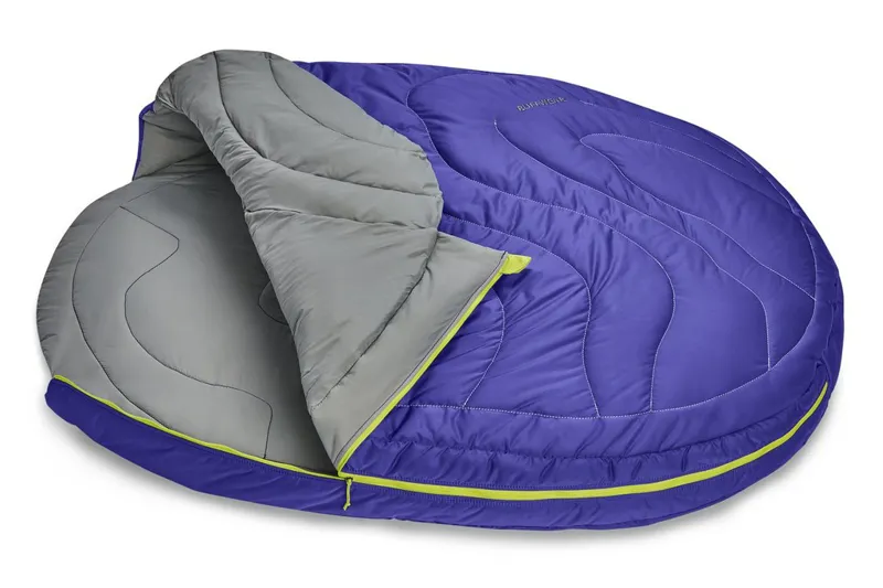 Ruffwear Highlands Dog Sleeping Bag Huckleberry Blue-5