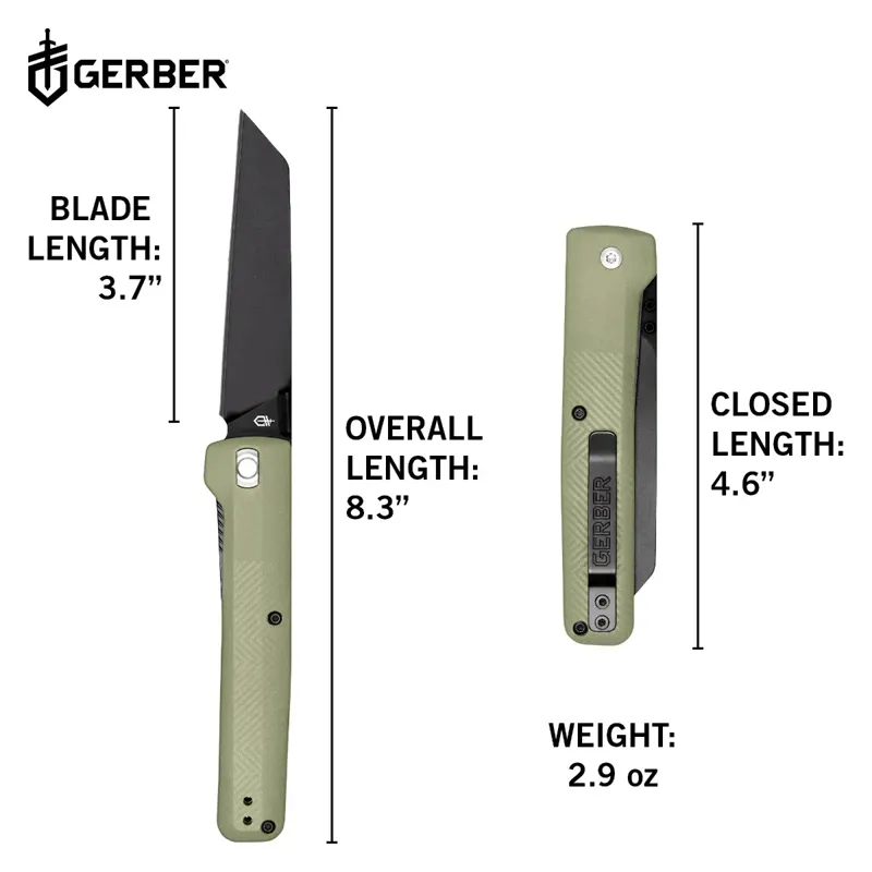 Gerber Pledge Folding Knife Omni Grey DEACTIVATED-6