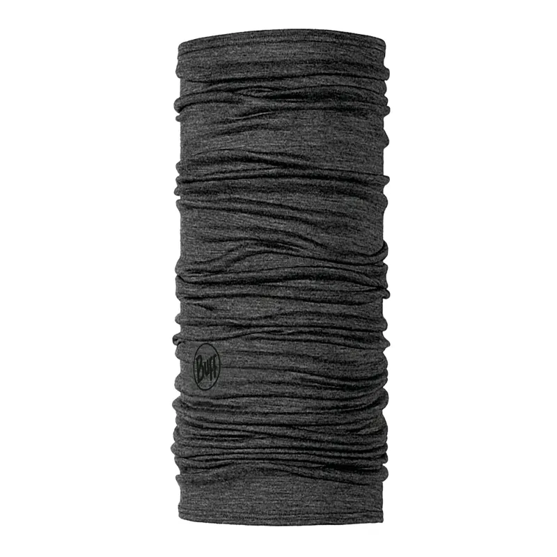 Buff Merino Lightweight Neckwear Solid Grey