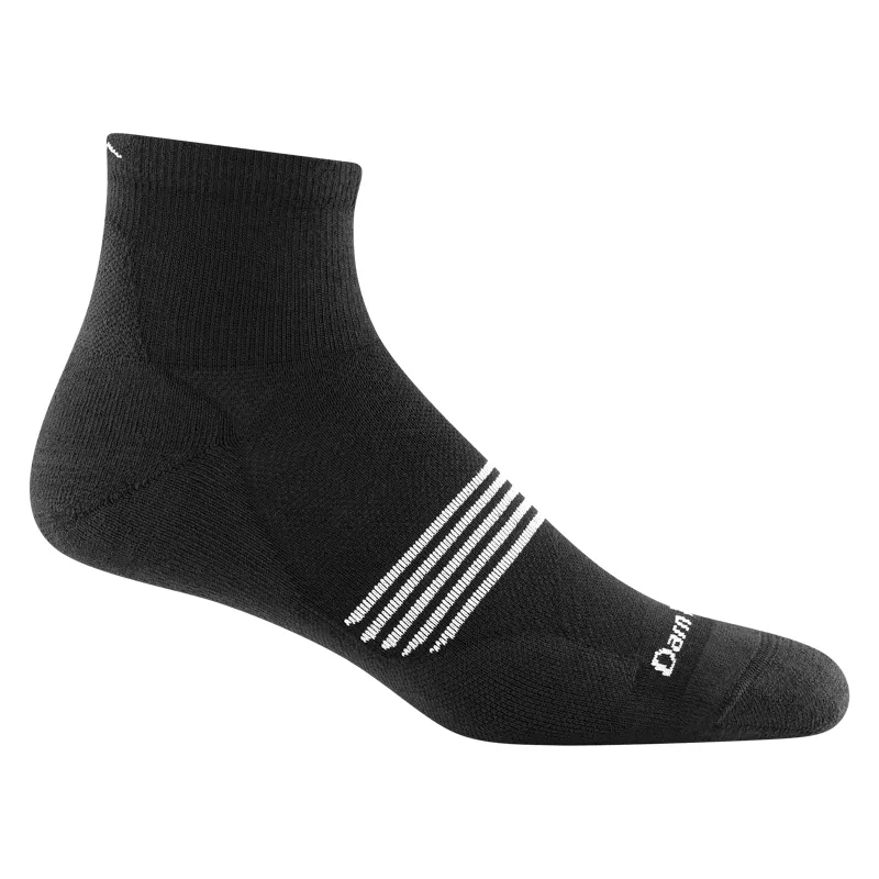 Darn Tough Men's Element Quarter Lightweight Running Socks Black