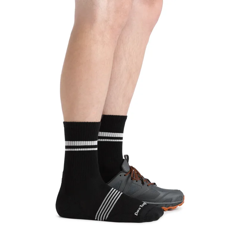 Darn Tough Men's Element Micro Crew Lightweight Running Socks Black-2