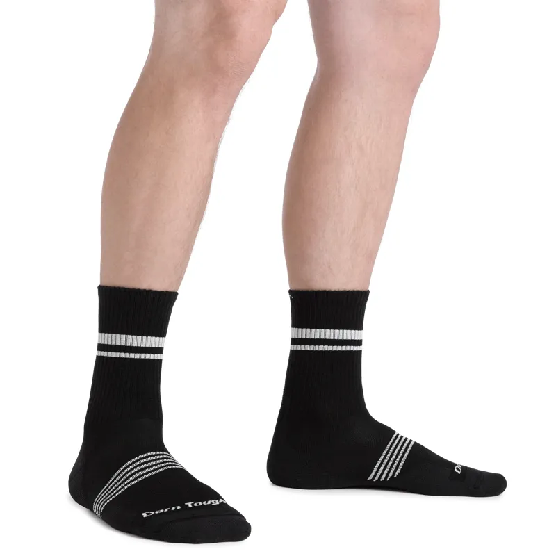 Darn Tough Men's Element Micro Crew Lightweight Running Socks Black-1