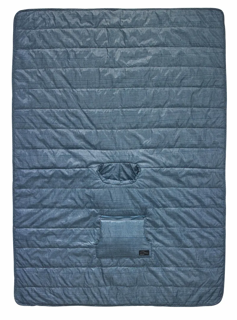 Therm-A-Rest Honcho Poncho Blue Woven Print-3