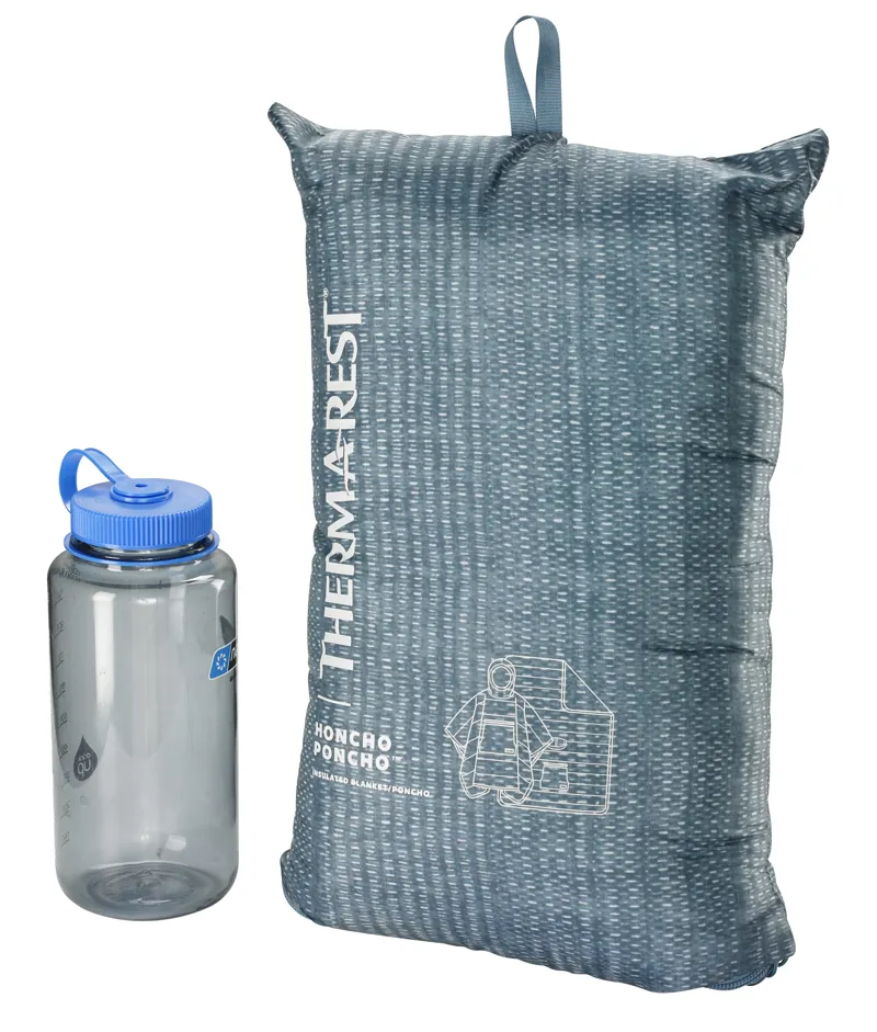 Therm-A-Rest Honcho Poncho Blue Woven Print-5