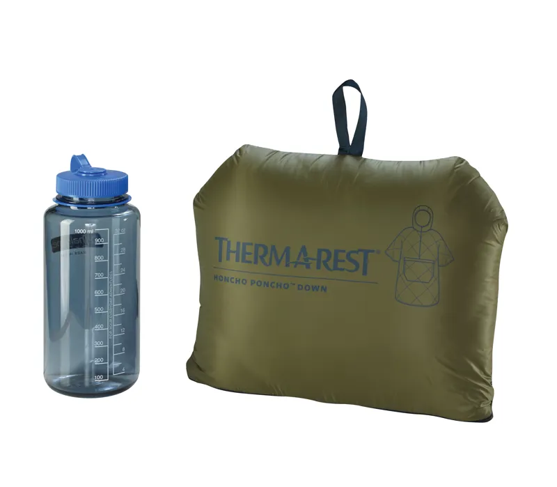 Therm-A-Rest Honcho Poncho Down Dark Olive-3