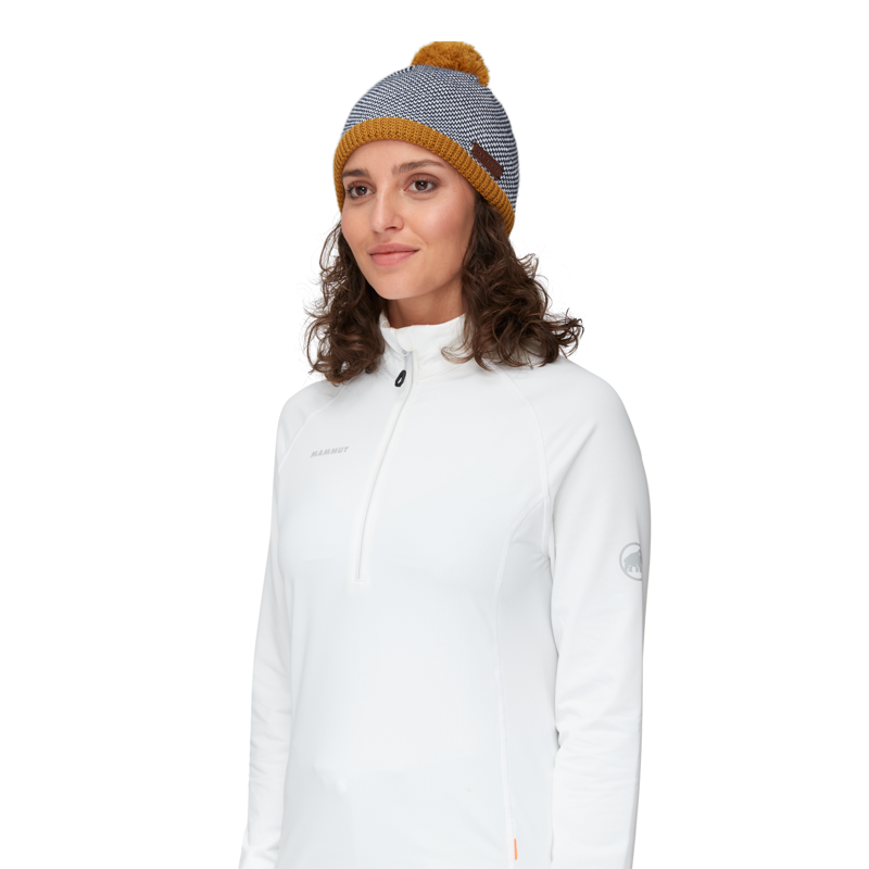 Mammut Womens Snow Beanie Cheetah/Marine-1