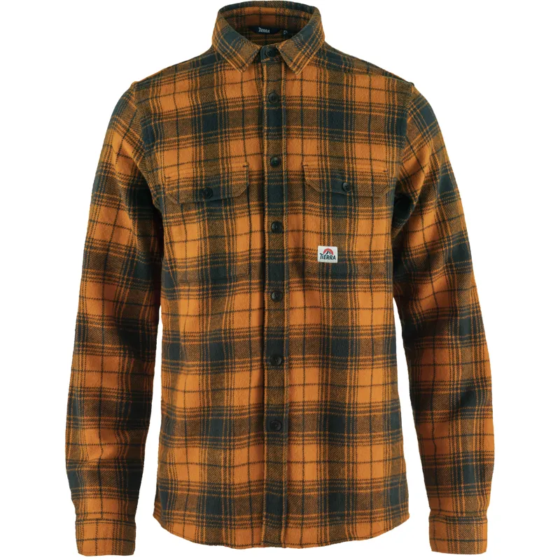 Tierra Men's Fjallmossen Shirt Rust Orange