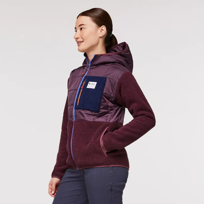 Cotopaxi Women's Trico Hybrid Hooded Jacket Wine-4