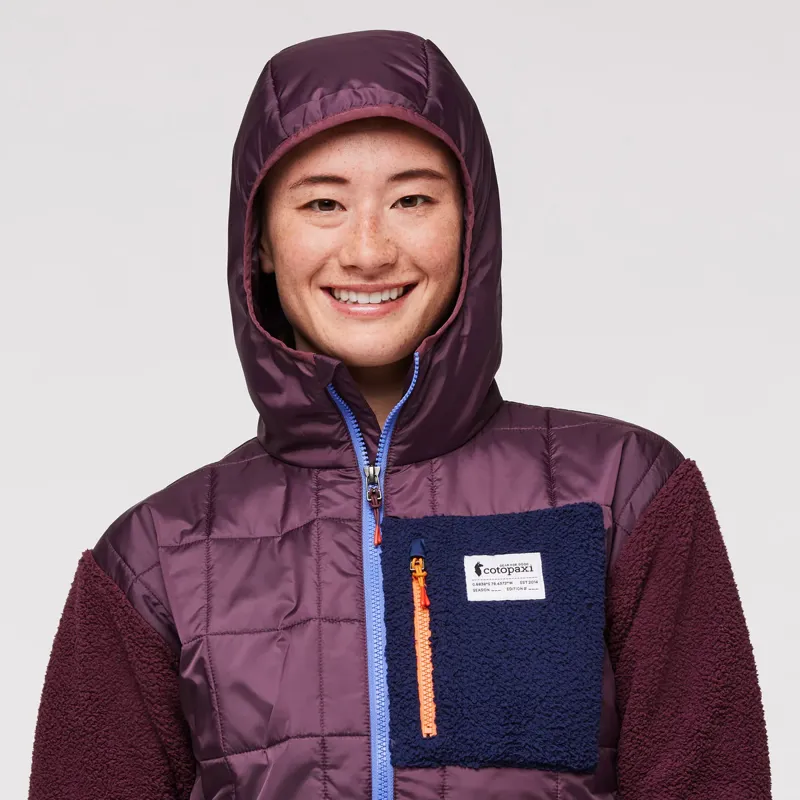 Cotopaxi Women's Trico Hybrid Hooded Jacket Wine-8