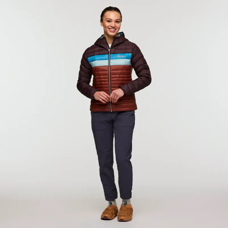 Cotopaxi Women's Fuego Down Hooded Jacket Coffee-2