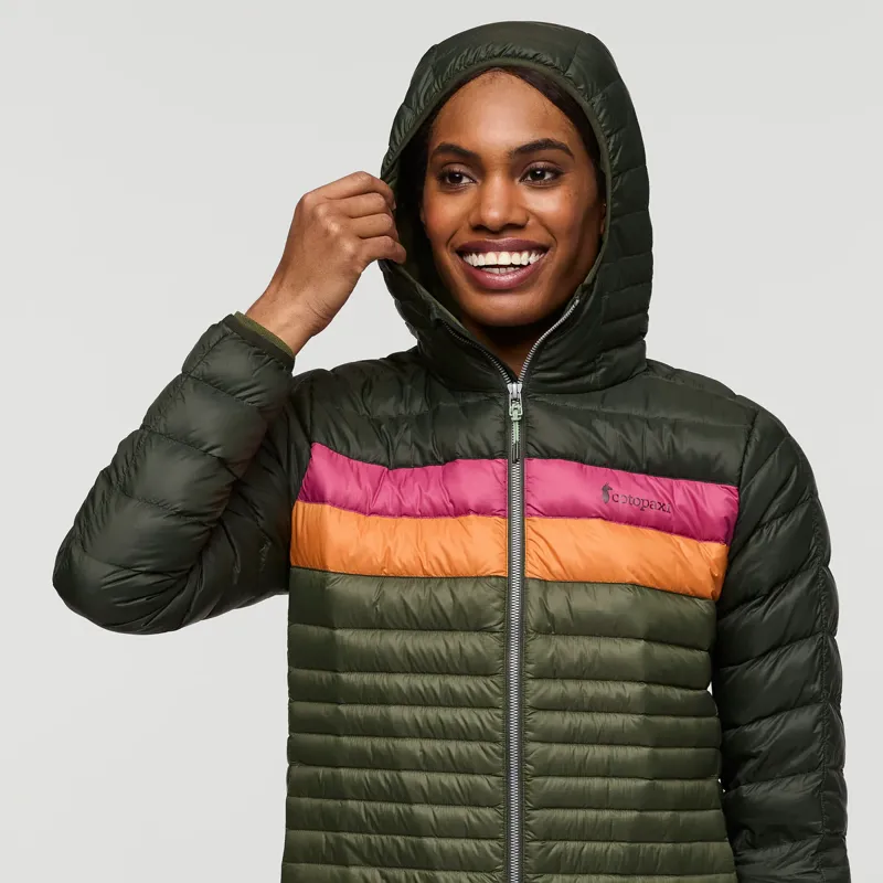Cotopaxi Women's Fuego Down Hooded Jacket Woods-10