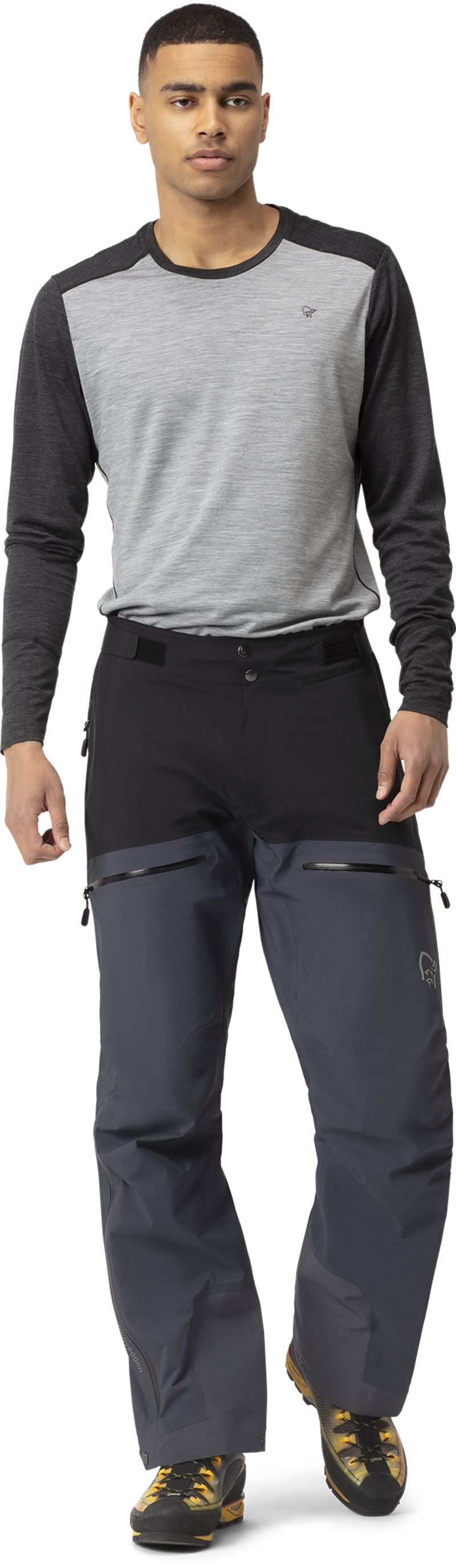 Norrona Men's Trollveggen Gore-Tex Pro Light Overtrousers Caviar-1