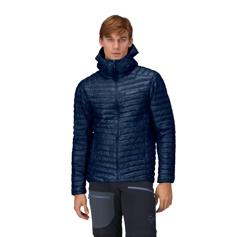 Norrona Men's Trollveggen Superlight Down800 Hooded Jacket Indigo-2