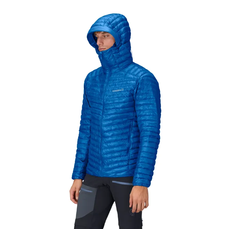 Norrona Men's Trollveggen Superlight Down800 Hooded Jacket Skydiver-5