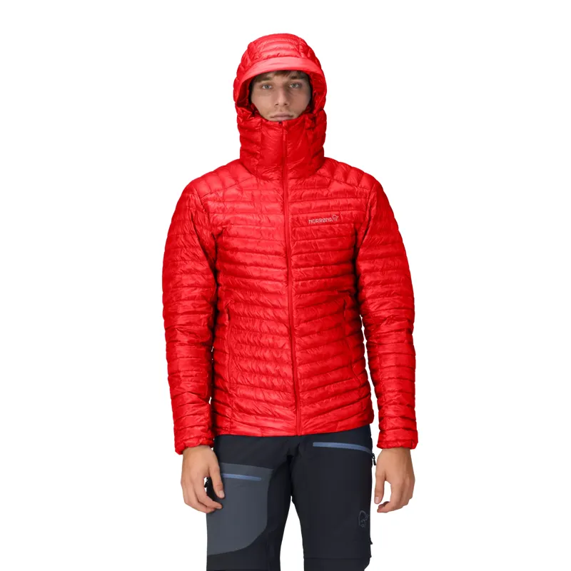 Norrona Men's Trollveggen Superlight Down800 Hooded Jacket Adrenalin-5