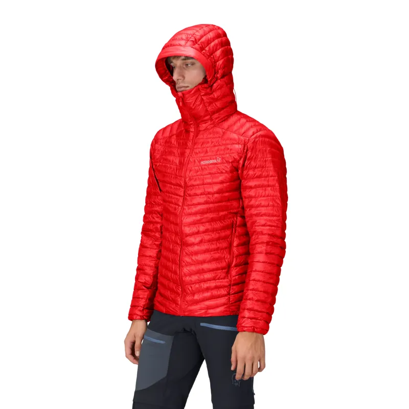 Norrona Men's Trollveggen Superlight Down800 Hooded Jacket Adrenalin-3