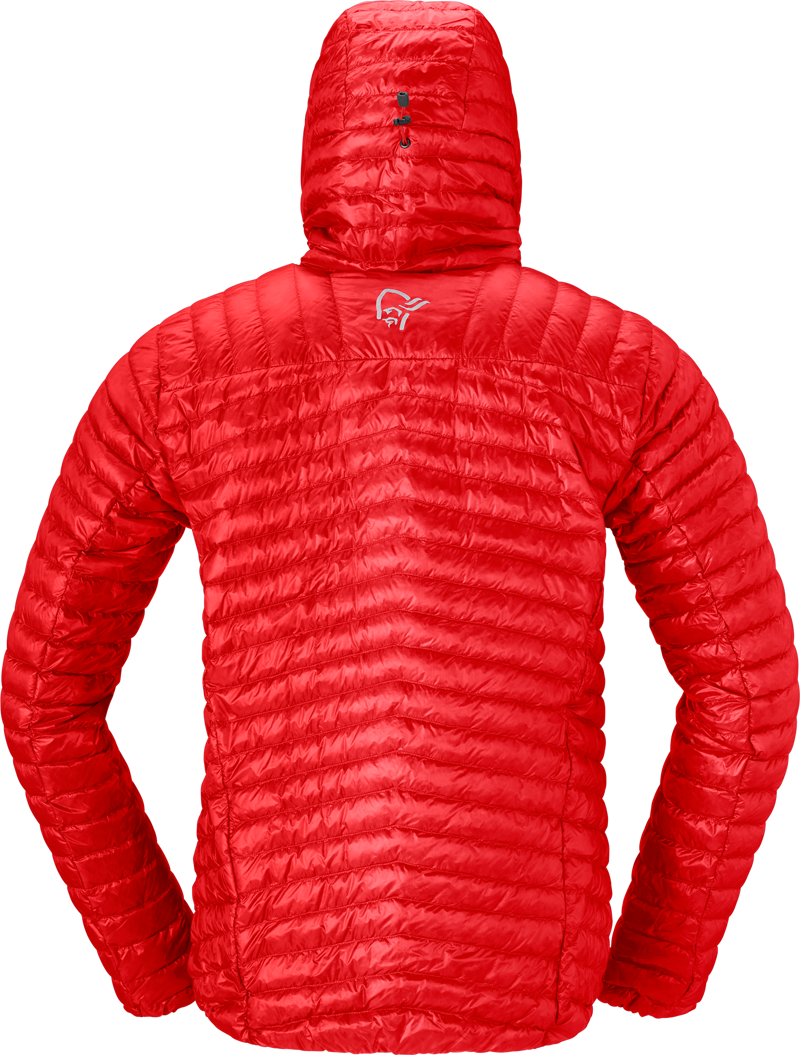 Norrona Men's Trollveggen Superlight Down800 Hooded Jacket Adrenalin-1