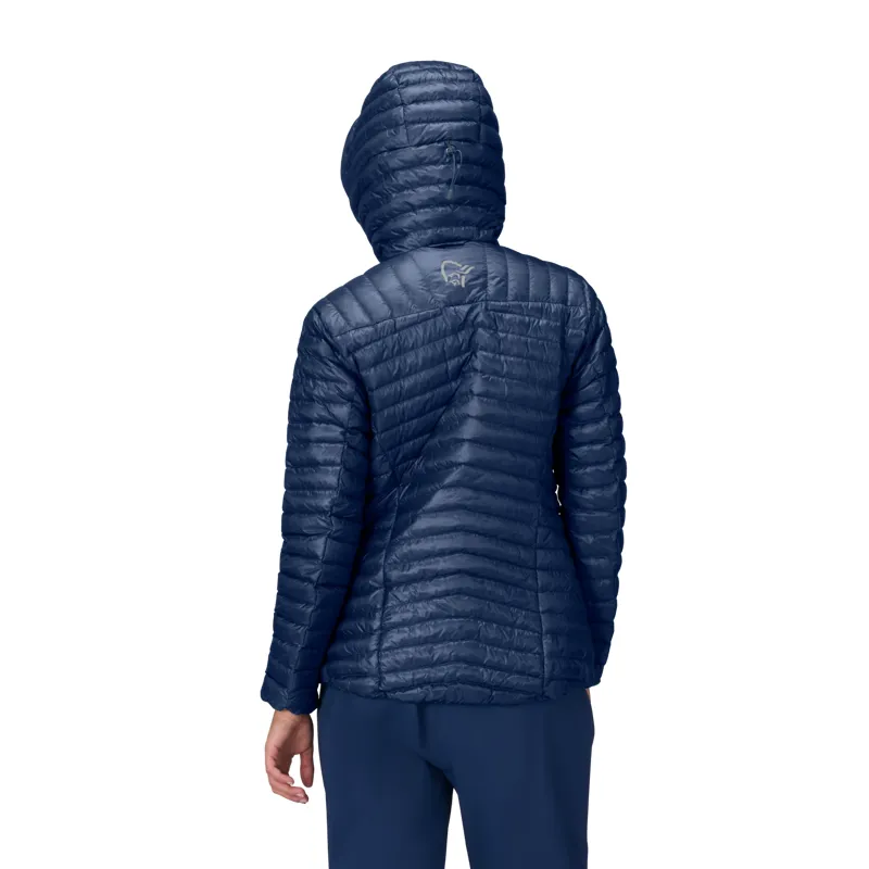 Norrona Women's Trollveggen Superlight Down800 Hooded Jacket Indigo-2