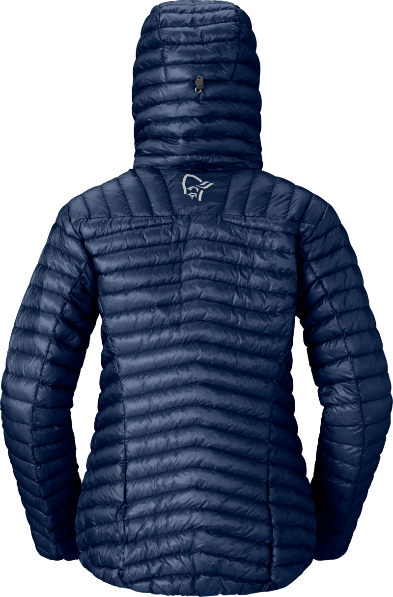 Norrona Women's Trollveggen Superlight Down800 Hooded Jacket Indigo-1
