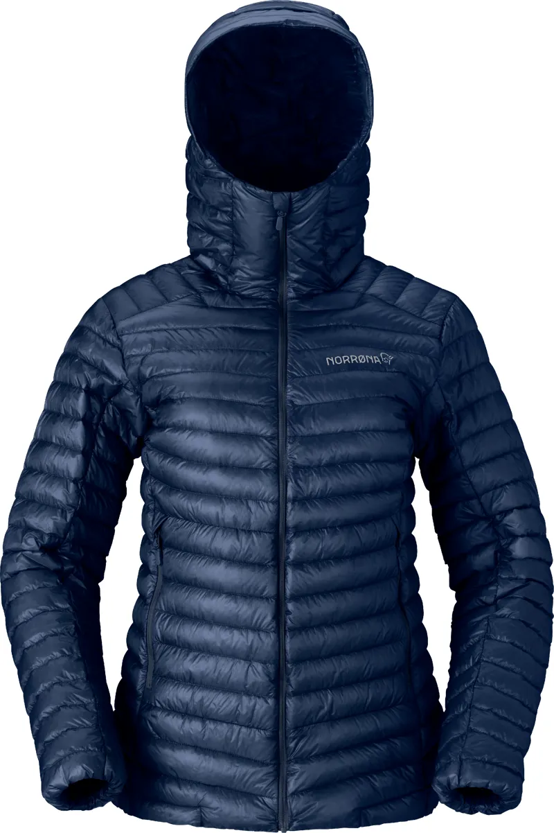 Norrona Women's Trollveggen Superlight Down800 Hooded Jacket Indigo
