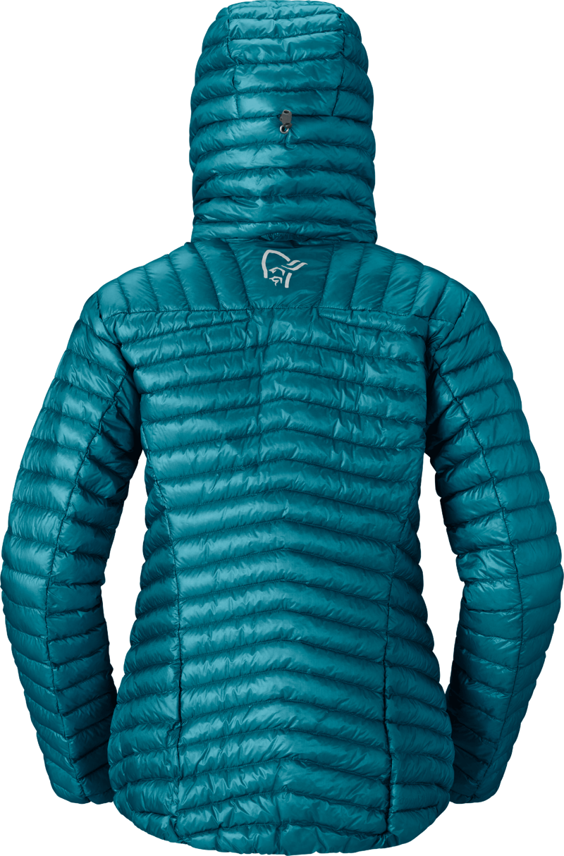 Norrona Women's Trollveggen Superlight Down800 Hooded Jacket Everglade-1