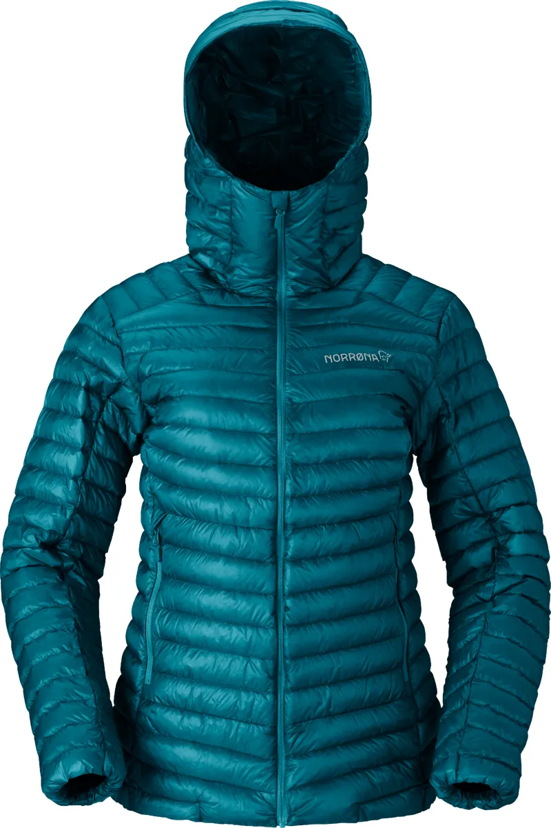 Norrona Women's Trollveggen Superlight Down800 Hooded Jacket Everglade