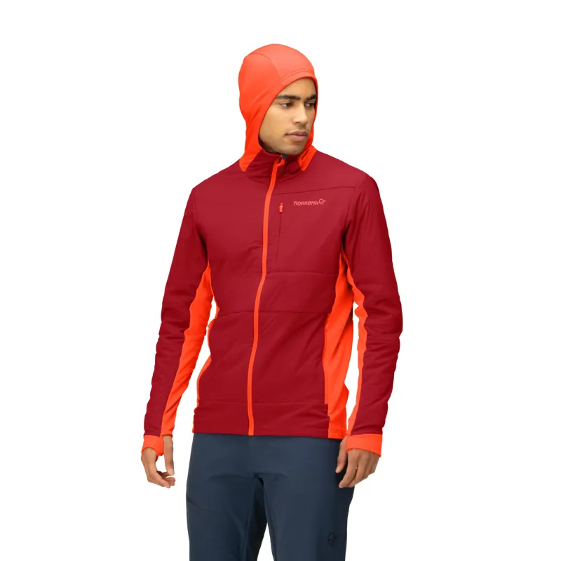 Norrona Men's Falketind Alpha90 Insulated Zip Hood Jacket Adrenalin-2