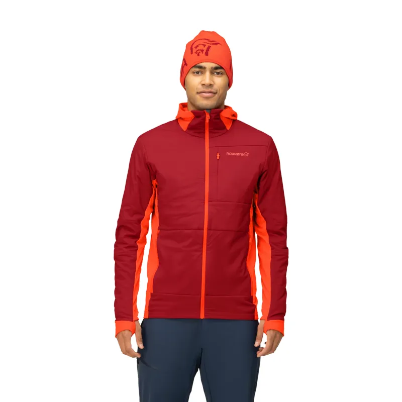 Norrona Men's Falketind Alpha90 Insulated Zip Hood Jacket Adrenalin-4
