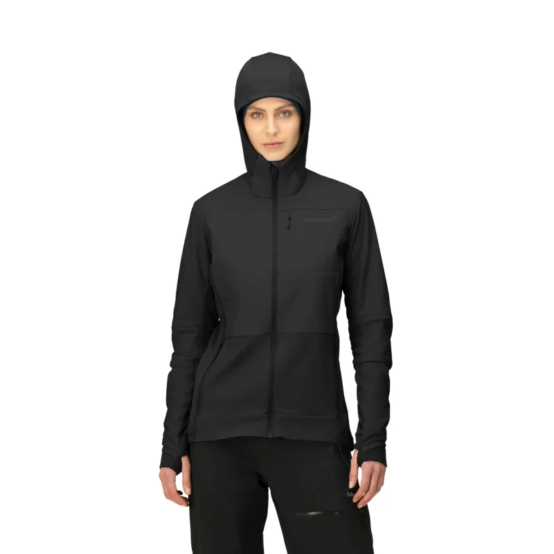 Norrona Women's Falketind Alpha90 Insulated Zip Hoodie Caviar-2