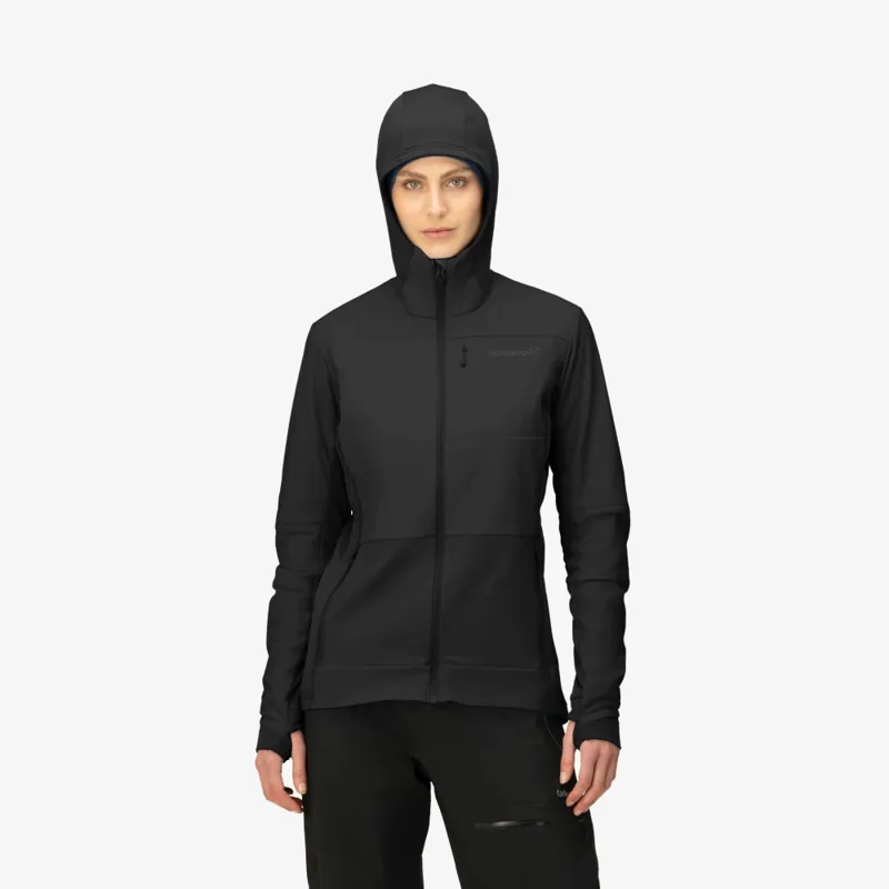 Norrona Women's Falketind Alpha90 Insulated Zip Hoodie Caviar-4