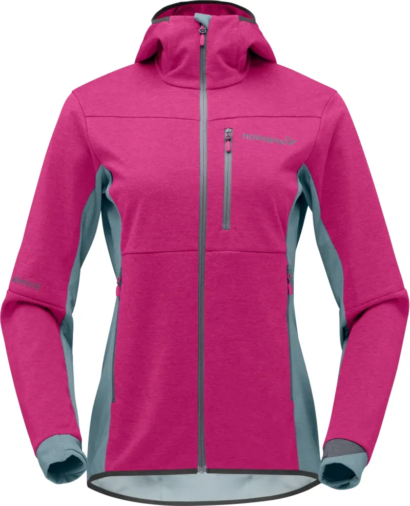Norrona Women's Falketind Warm2 Octa Hood Jacket Festival