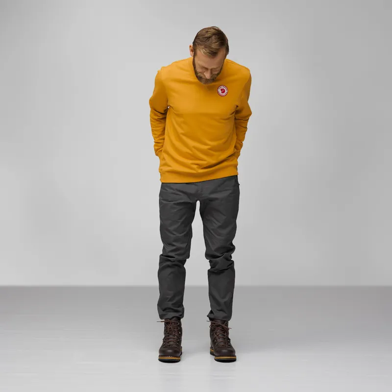 Fjallraven Men's 1960 Logo Sweatshirt Mustard Yellow-2