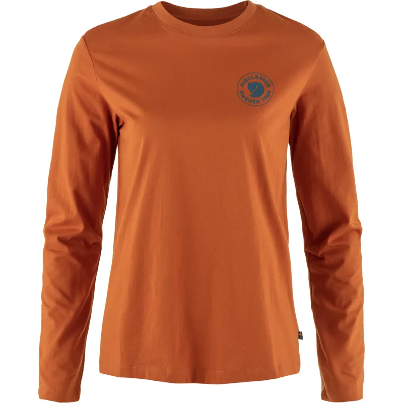 BEEDEN ロンT USED LIKE LOGO FIT L/S TEE Fjallraven Women's 1960 Logo LS T-Shirt Terracotta Brown
