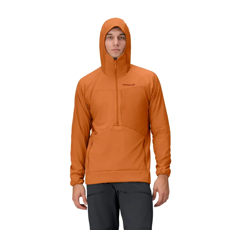 Norrona Men's More Octa Zip Hooded Midlayer Flame-5