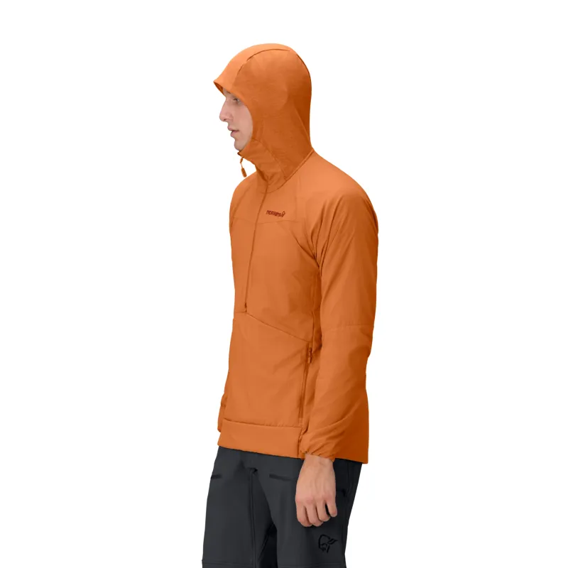 Norrona Men's More Octa Zip Hooded Midlayer Flame-6