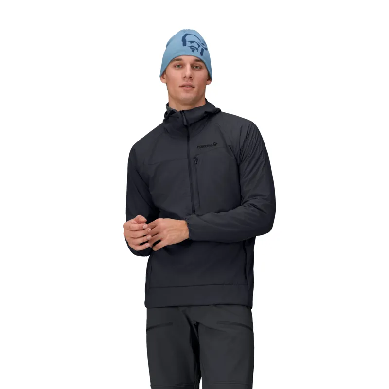 Norrona Men's More Octa Zip Hooded Midlayer Caviar-4